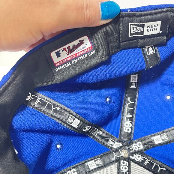 Toronto Blue Jays Hat New Era 59Fifty On Field Fitted Game Cap MLB Men's 8 NWT - Picture 5 of 9